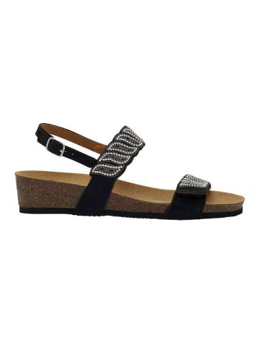 Sandalia Señora DOHA 2 STRAPS SANDAL' 24 NEGRO