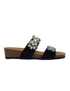 Sandalia Señora PALAU 2 STRAPS '24 NEGRO